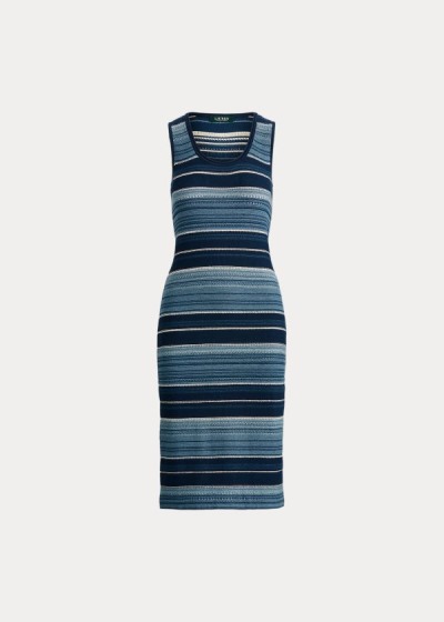 Vestido Ralph Lauren Striped Sleeveless Mulher 53187-BMWH